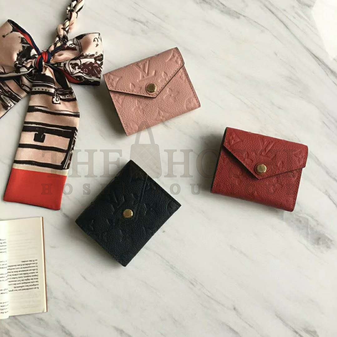 L0vis Vvtt0n LV Women Victorine Wallet in Monogram Empreinte Leather Master Quality