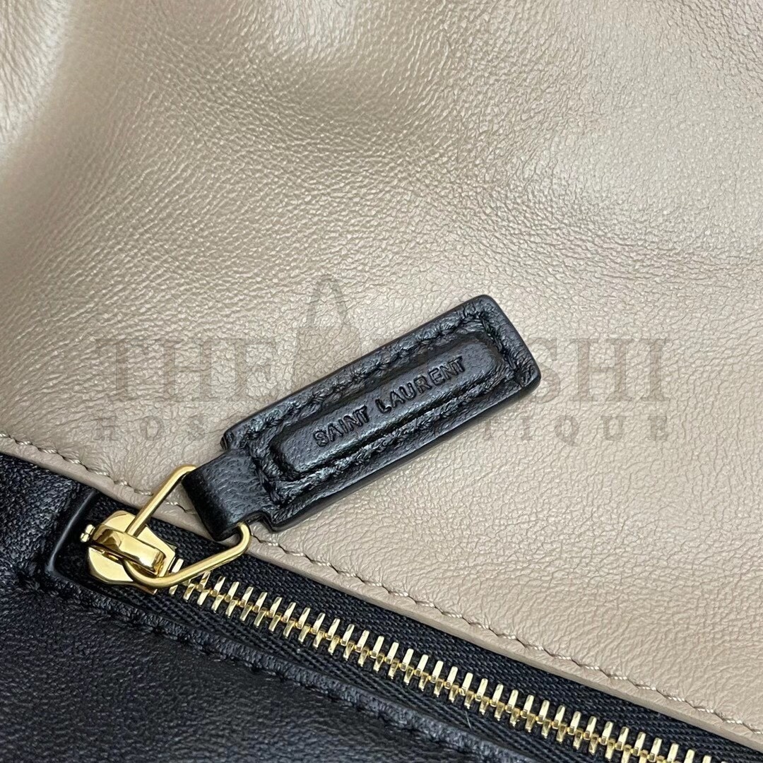 Sa1nt Lau*nt Sade Puffer Envelope Clutch In Beige Lambskin Master Quality