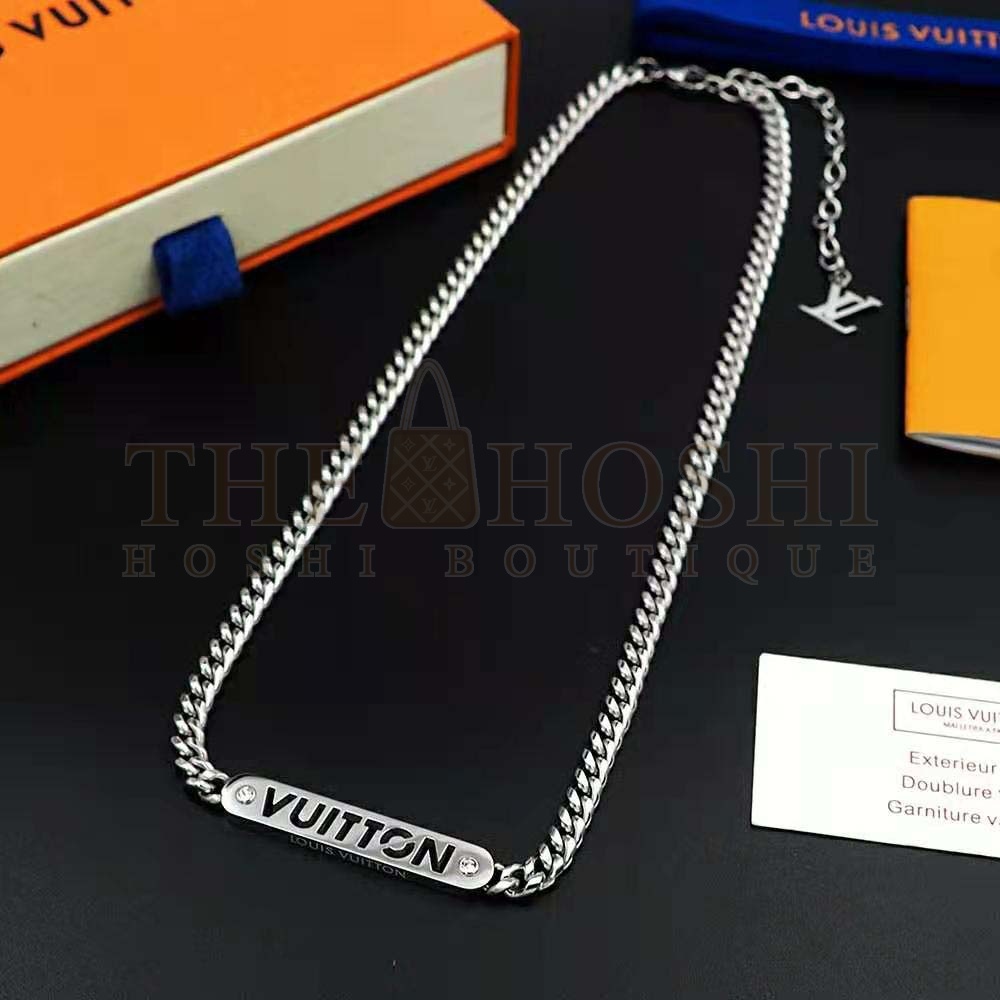 L0vis Vvtt0n Unisex LV ID Necklace Master Quality