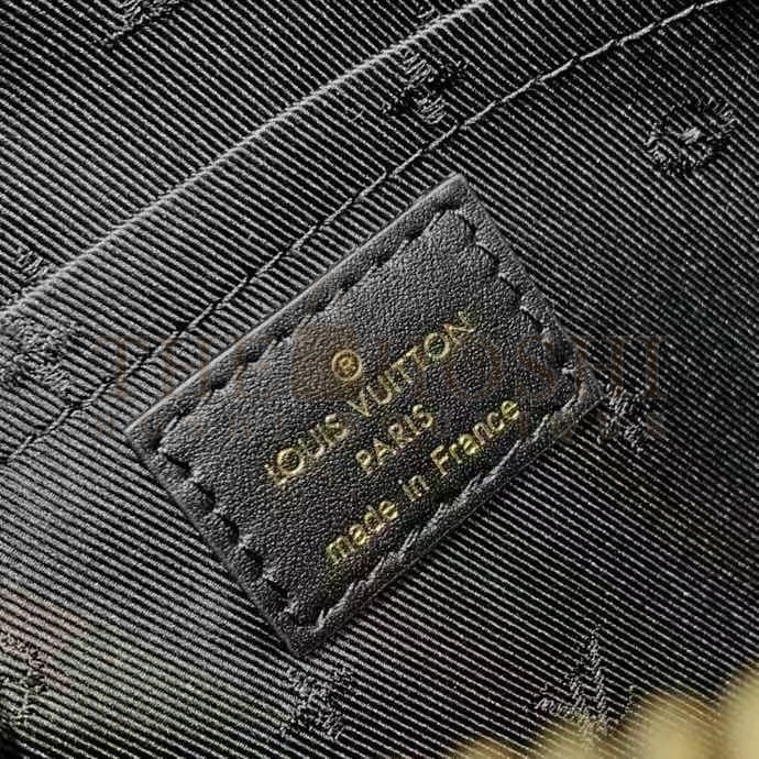 L0vis Vvtt0n LV Women Alma BB Handbag Black Quilted Embroidered Smooth Calf Leather Master Quality