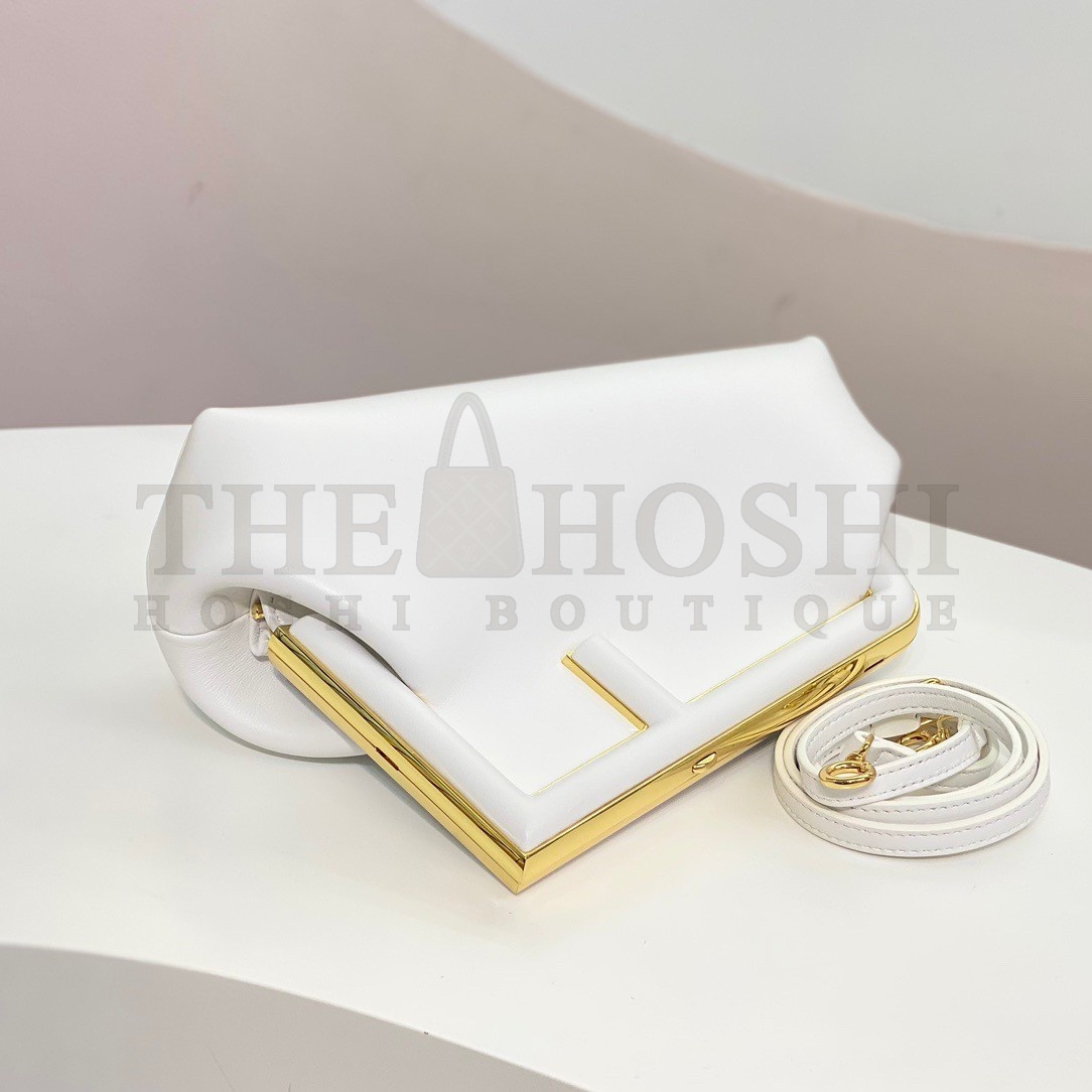 F**di First Small Bag In White Nappa Leather Master Quality