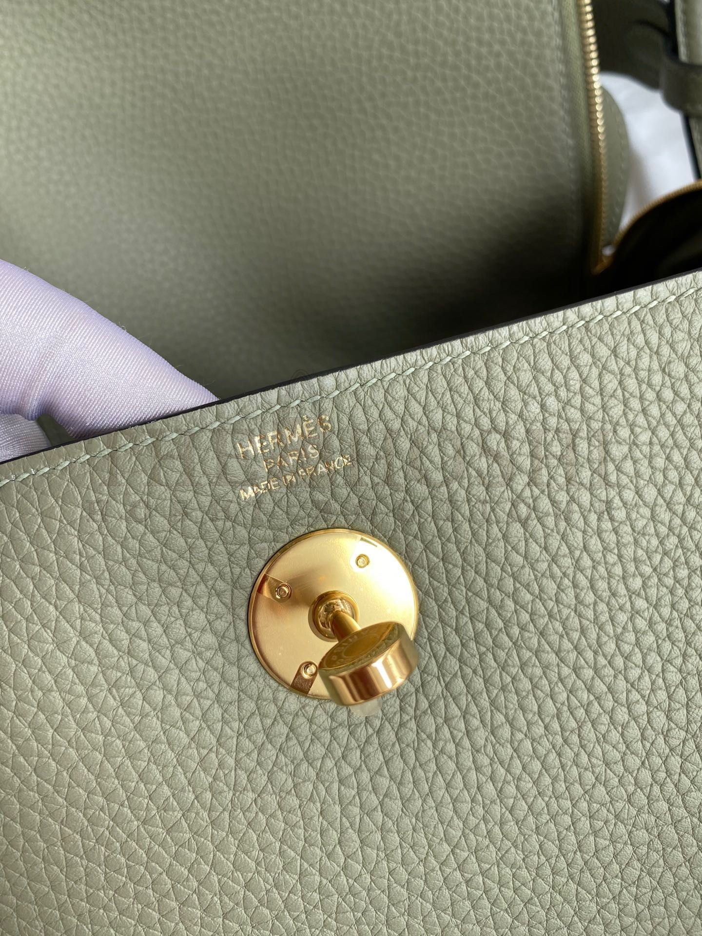 H**me5 Lindy 26 Handmade Bag In Sauge Clemence Leather Master Quality