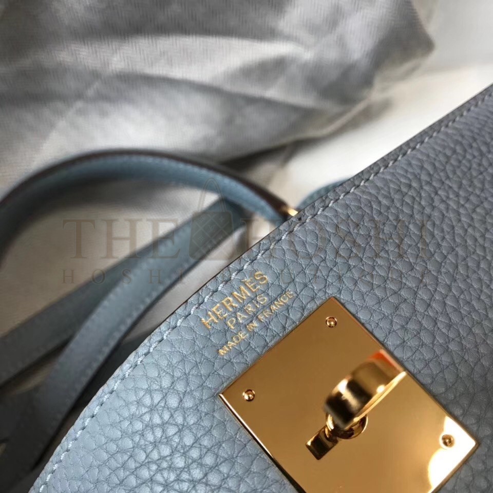H**me5 Blue Lin Clemence Kelly 25cm GHW Bag Master Quality