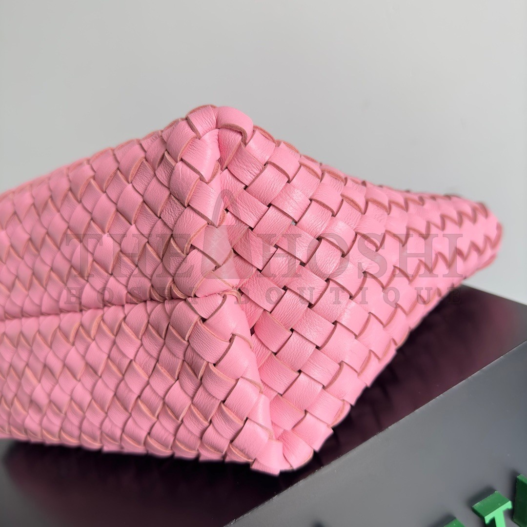 B0tt*ga Ven*ta Cabat Mini Bag In Pink Intrecciato Lambskin Master Quality