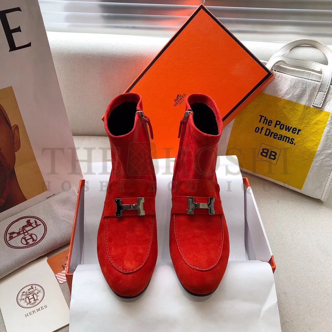 H**me5 Red Saint Honore Ankle Boots Master Quality