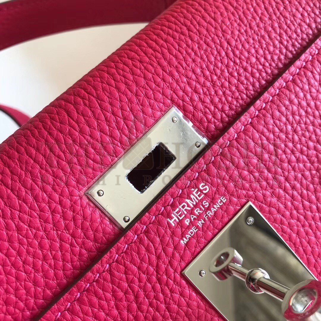 H**me5 Rose Red Clemence Kelly 32cm Retourne Bag Master Quality