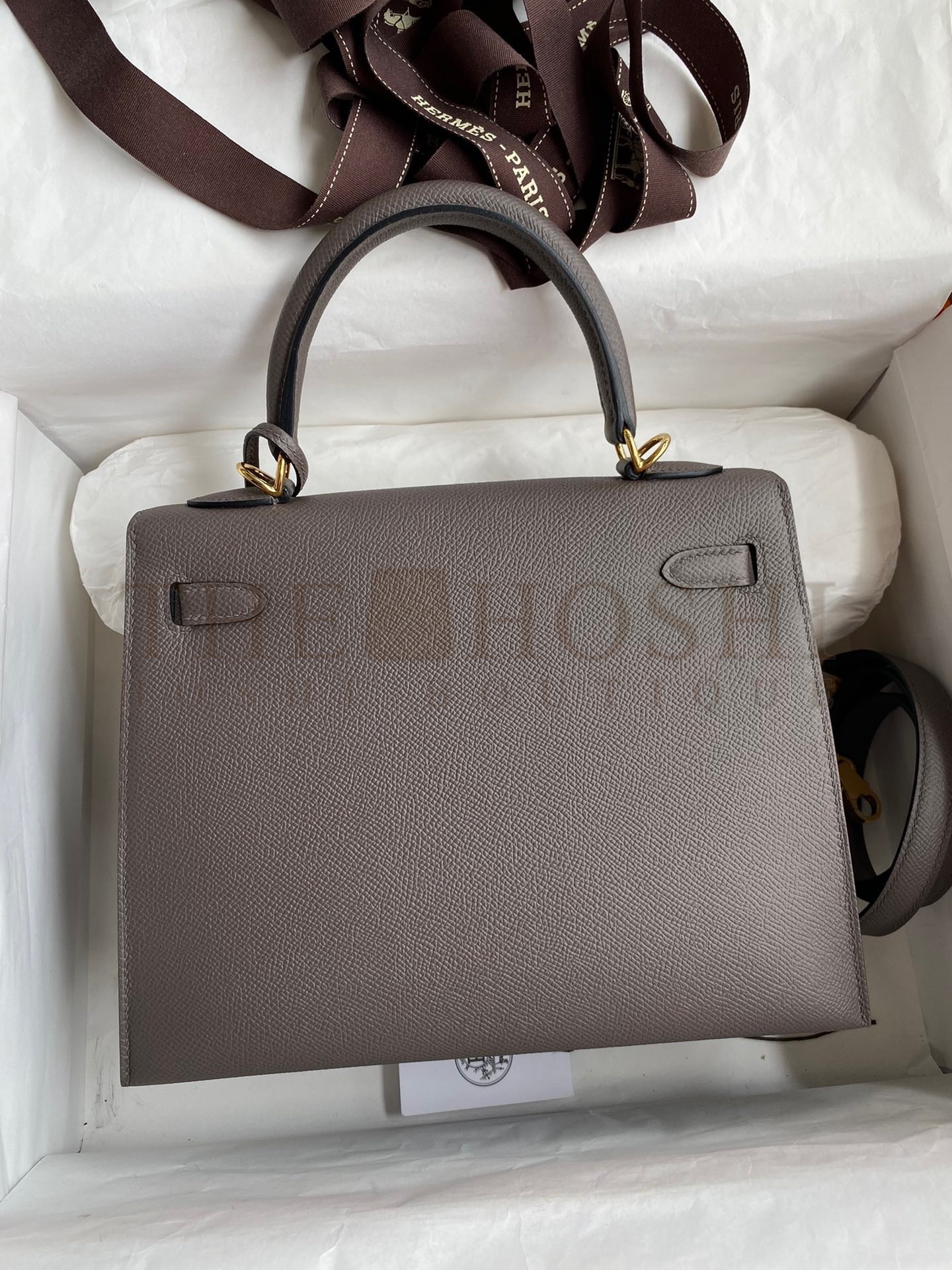 H**me5 Epsom Kelly 25cm Sellier Handmade Etain Bag Master Quality