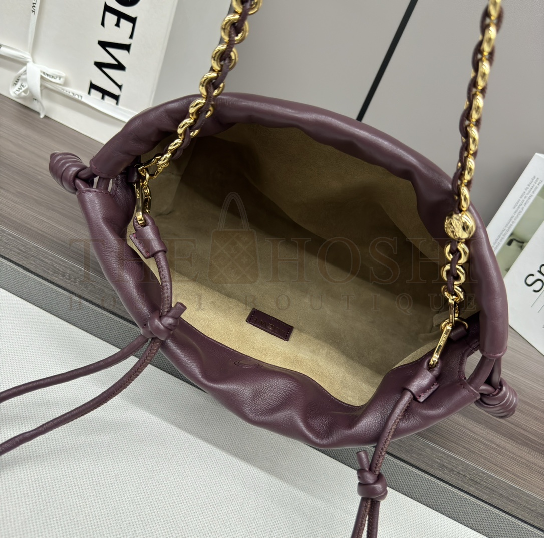 L0ew* Flamenco Purse bag in mellow nappa lambskin mini（23X17X5.5 cm） small（30X20X10.5 cm） Master Quality