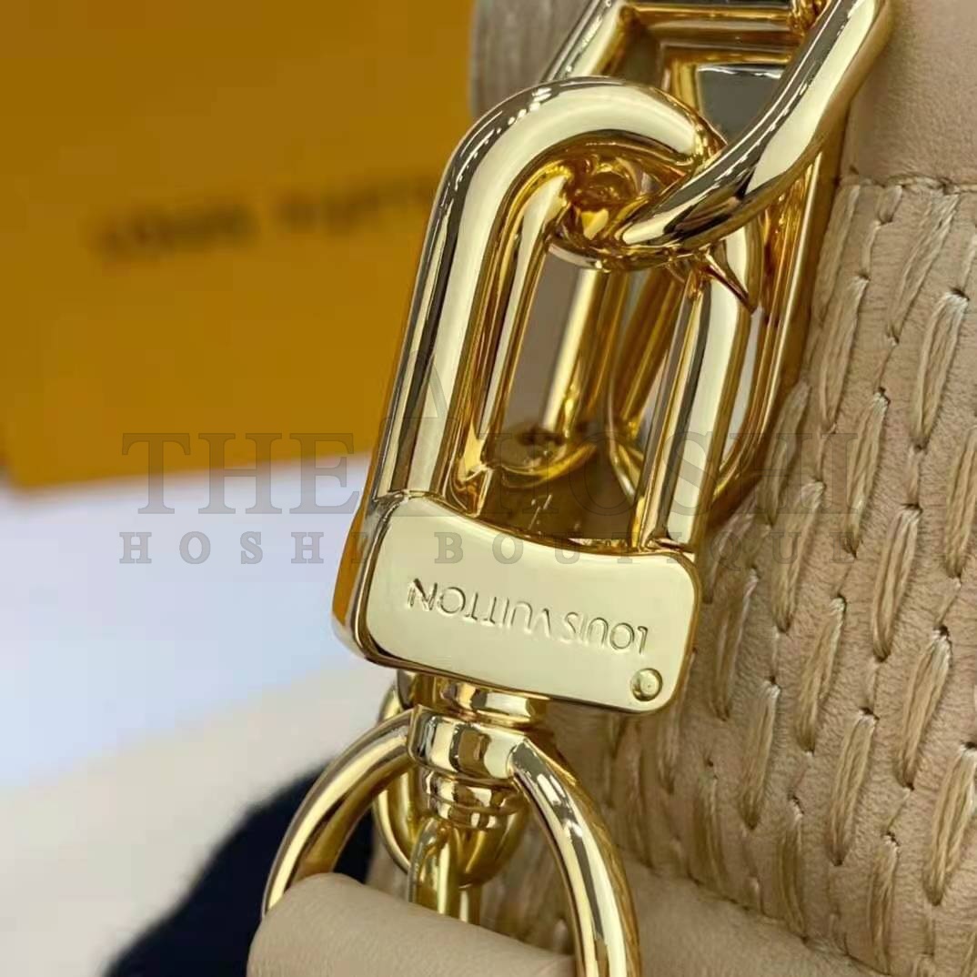 L0vis Vvtt0n LV Women Pochette Troca Handbag Cashmere Beige Damier Quilt Lamb Leather Master Quality