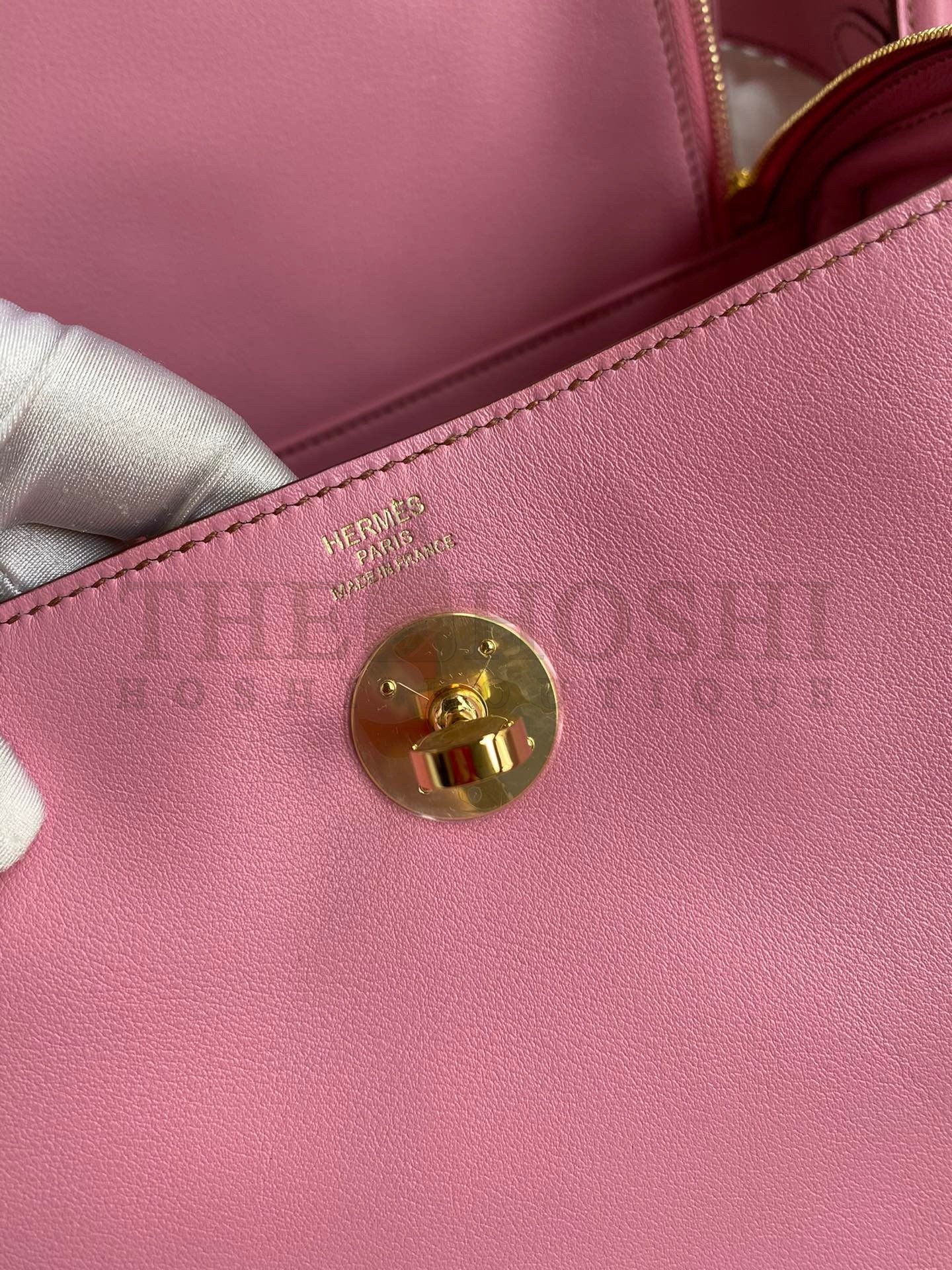H**me5 Lindy 26 Handmade Bag In Rose Confetti Swift Calfskin Master Quality