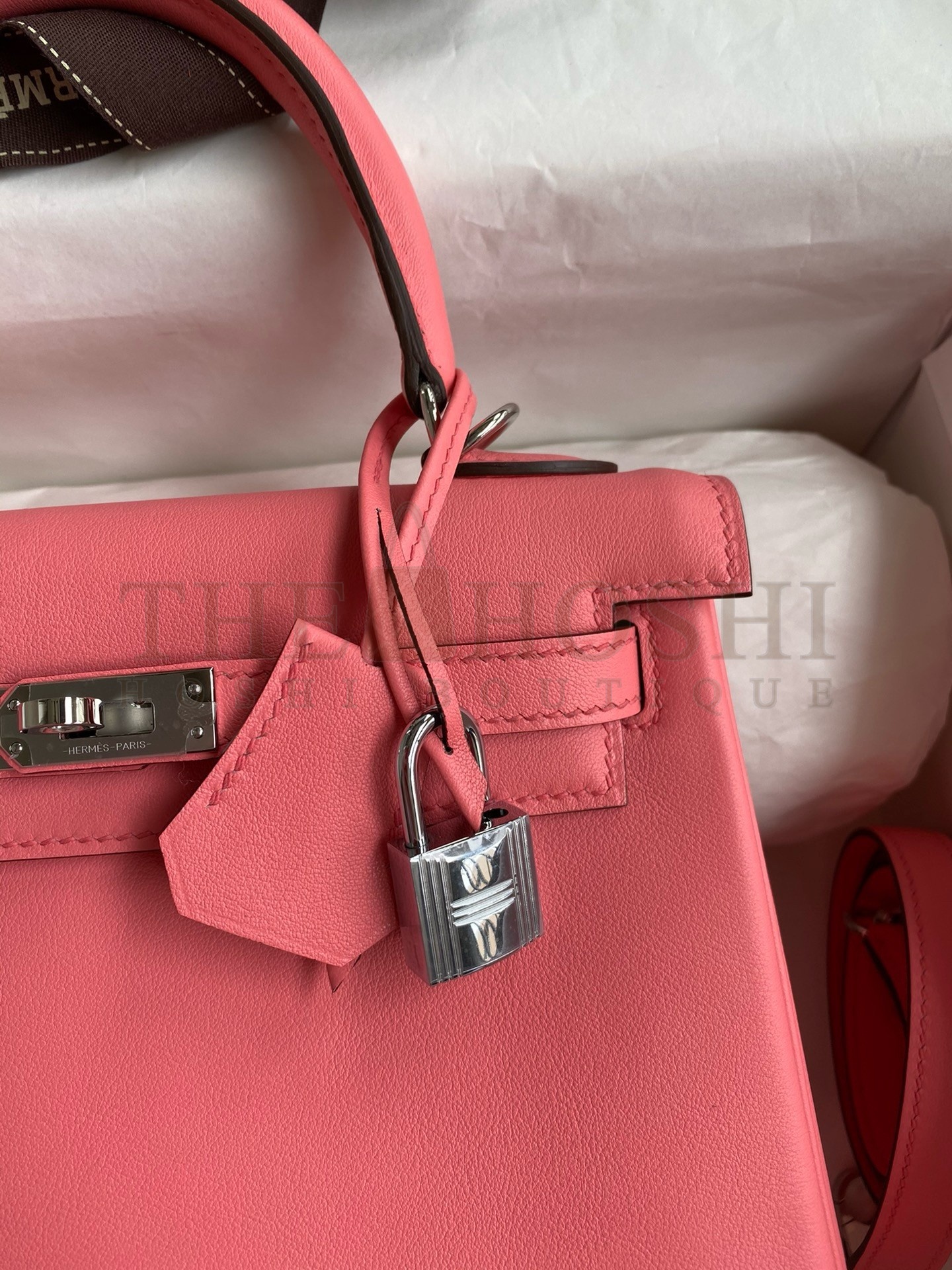 H**me5 Kelly Retourne 25 Handmade Bag In Rose d