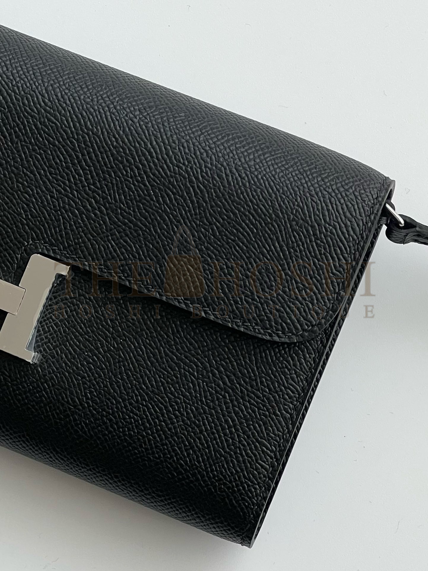 H**me5 Constance To Go Wallet in Black Epsom Calfskin Master Quality