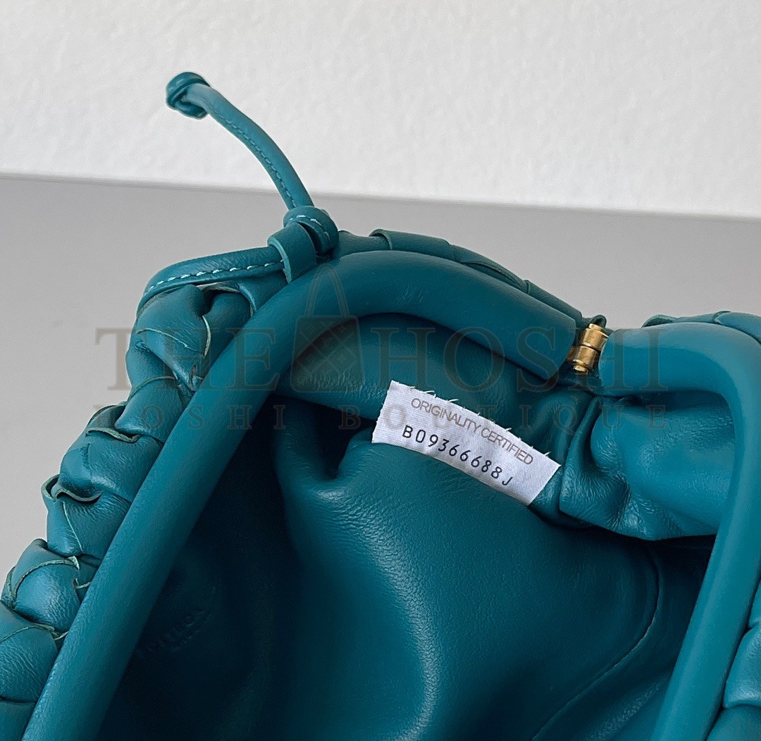 B0tt*ga Ven*ta Mini Pouch with Strap in Mallard Intrecciato Lambskin Master Quality