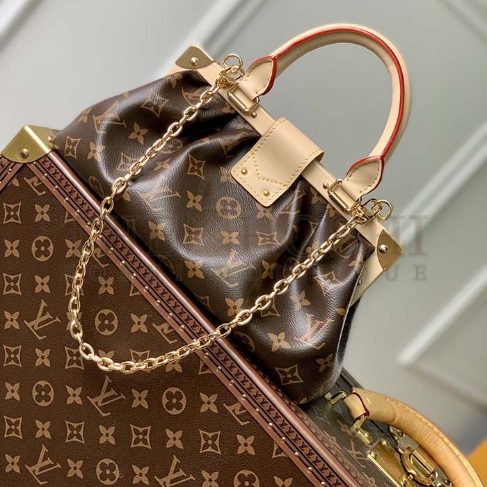 L0vis Vvtt0n LV Women Monogram Clutch Monogram Coated Canvas Calfskin Leather Master Quality