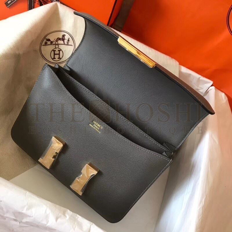 H**me5 Epsom Constance 24cm Ardoise Handmade Bag Master Quality