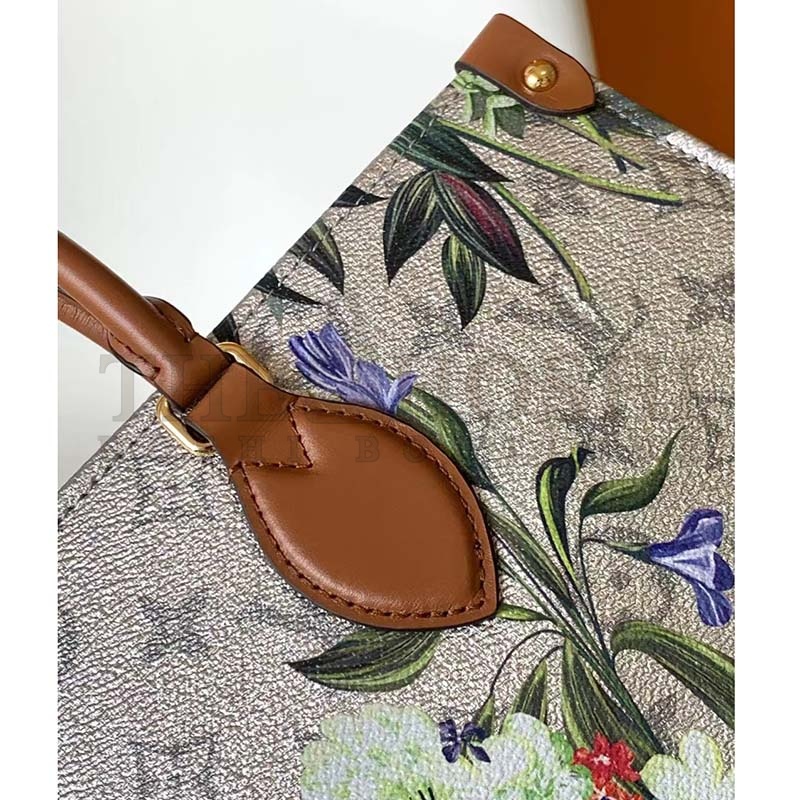 L0vis Vvtt0n LV Women OnTheGo MM Tote Silver Coated Canvas Cowhide Leather Master Quality