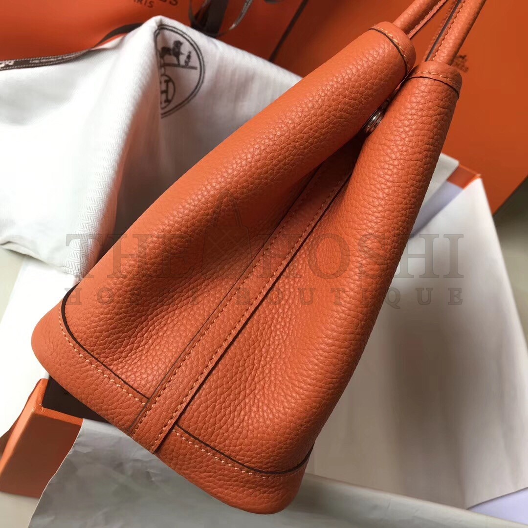 H**me5 Garden Party 36 Bag In Orange Clemence Leather Master Quality