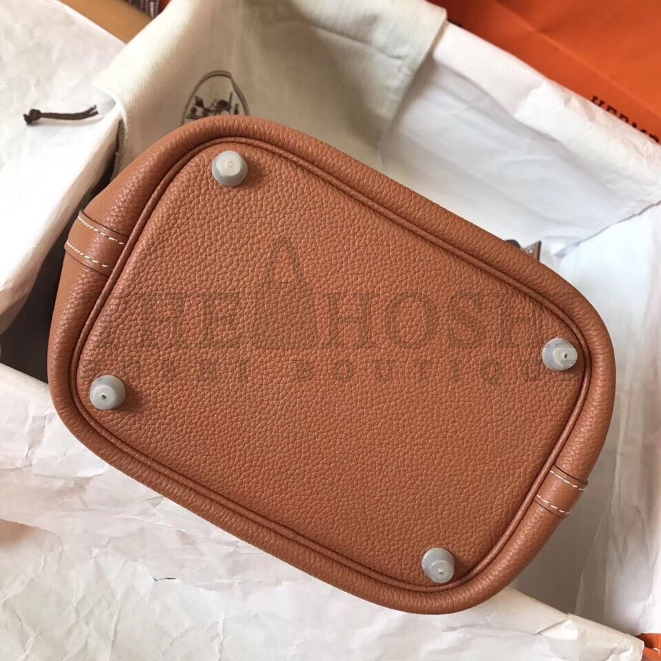 H**me5 Gold Picotin Lock MM 22cm Handmade Bag Master Quality