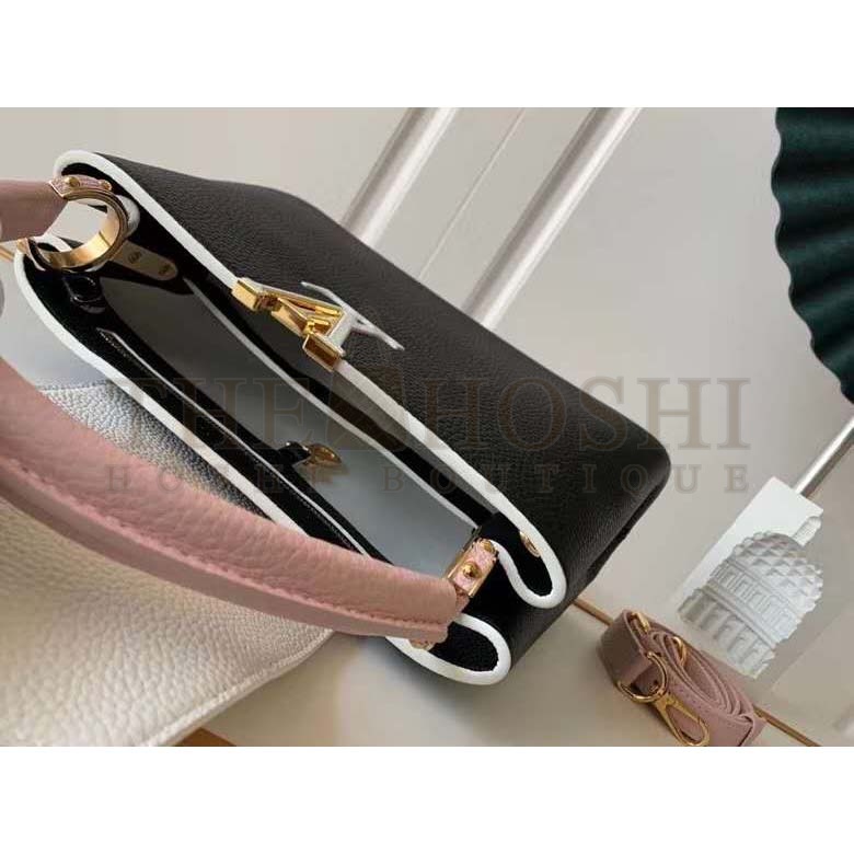 L0vis Vvtt0n LV Women Capucines PM Handbag Taurillon Leather-Black Master Quality