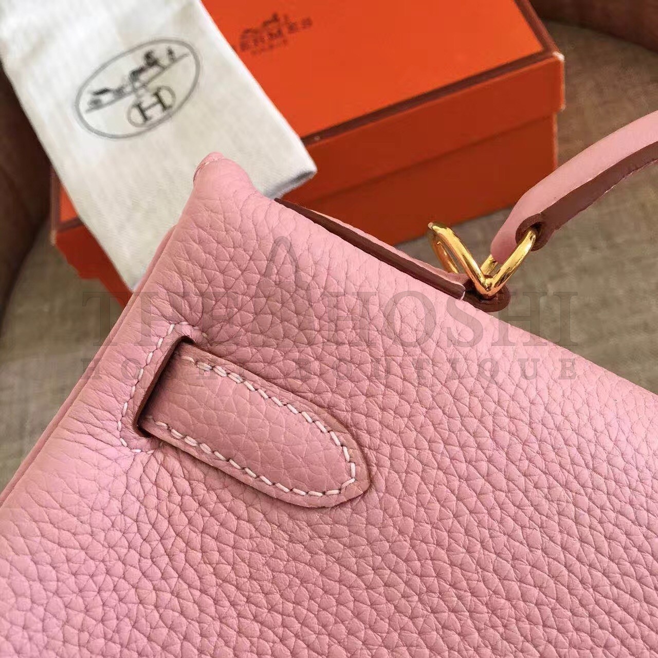 H**me5 Pink Clemence Kelly Retourne 32cm Handmade Bag Master Quality