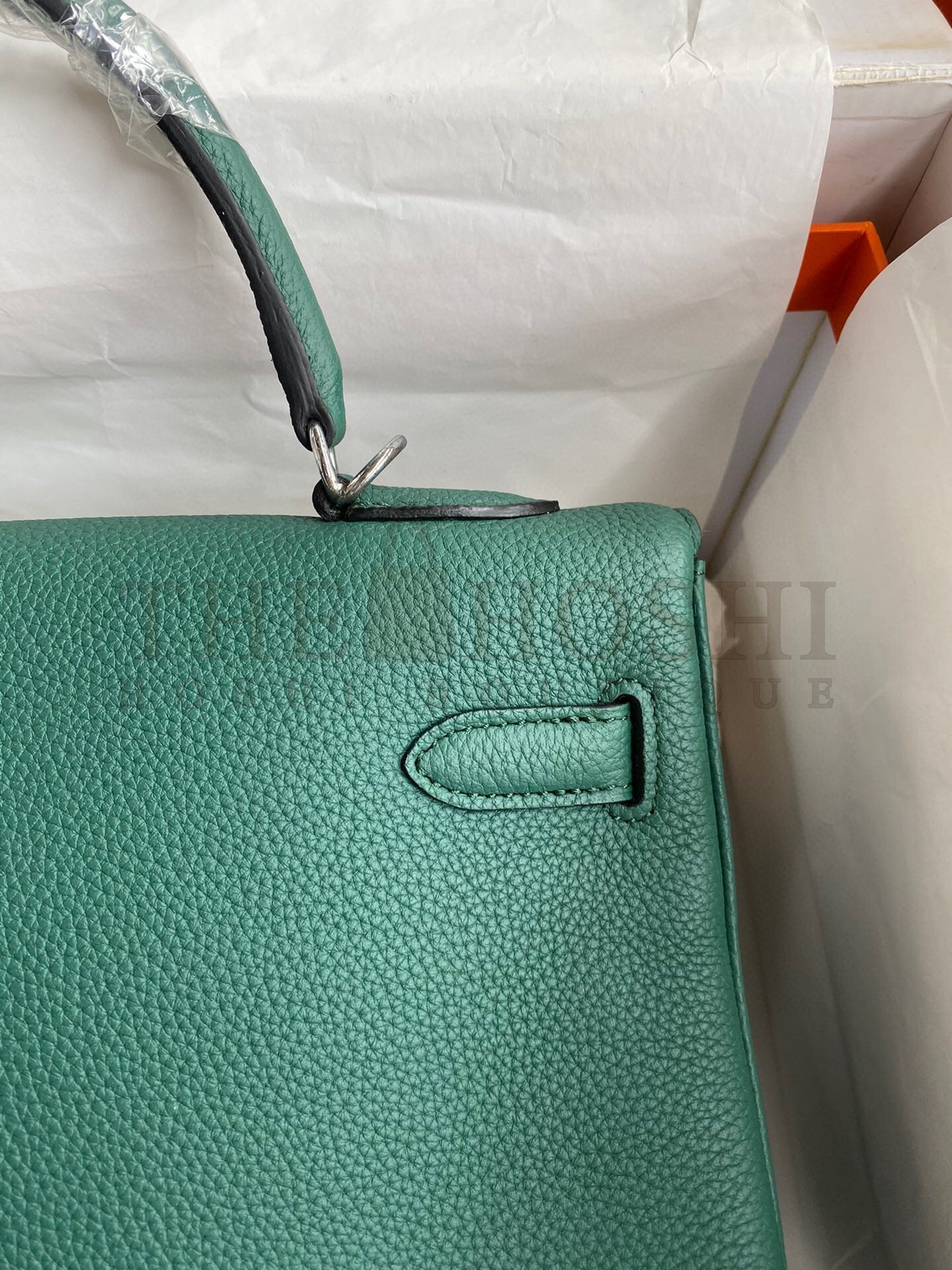 H**me5 Malachite Clemence Kelly Retourne 32cm Handmade Bag Master Quality