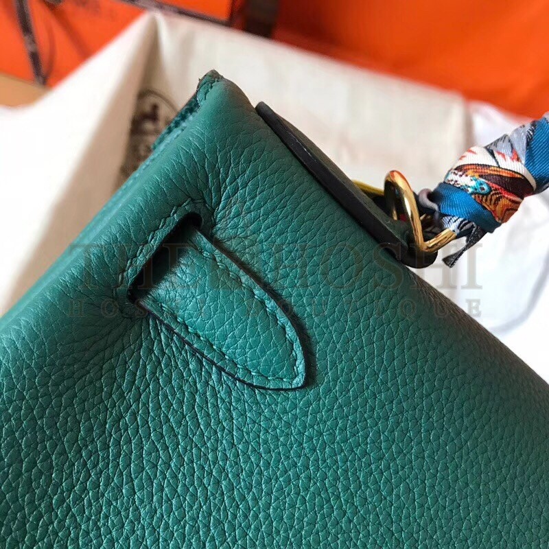 H**me5 Malachite Clemence Kelly 28cm Handmade Bag Master Quality