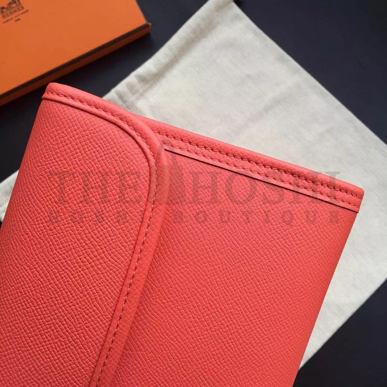 H**me5 Rouge Pivoine Epsom Jige Elan 29 Clutch Bag Master Quality