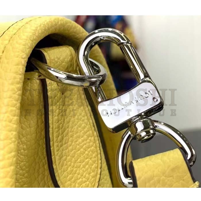 L0vis Vvtt0n LV Women Buci Crossbody Yellow Epi Grained Cowhide Leather Master Quality