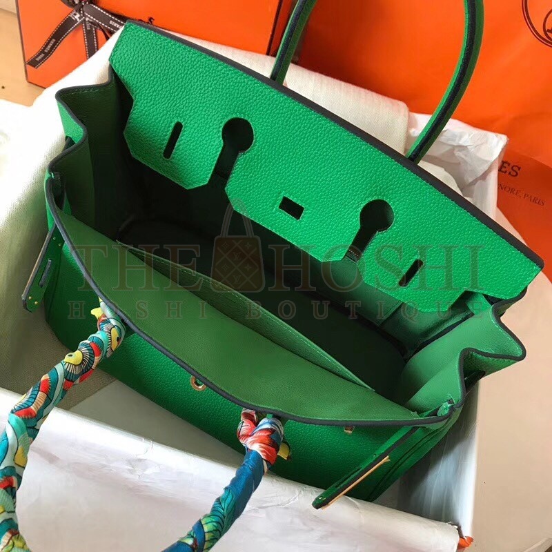 H**me5 Bambou Birkin 30cm Clemence Handmade Bag Master Quality