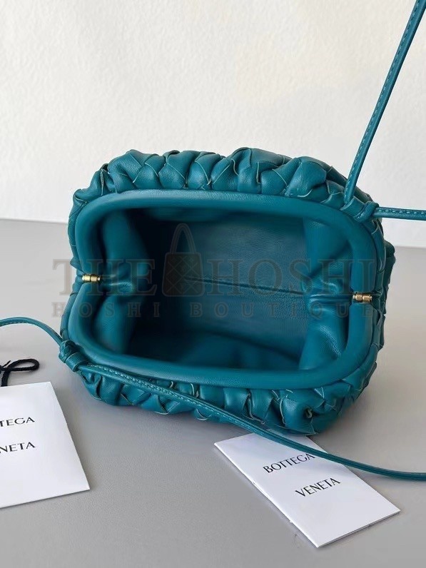 B0tt*ga Ven*ta Mini Pouch In Mallard Intrecciato Lambskin Master Quality