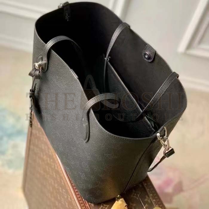 L0vis Vvtt0n LV Women Blossom MM Tote Bag Black Mahina Perforated Calfskin Leather Master Quality