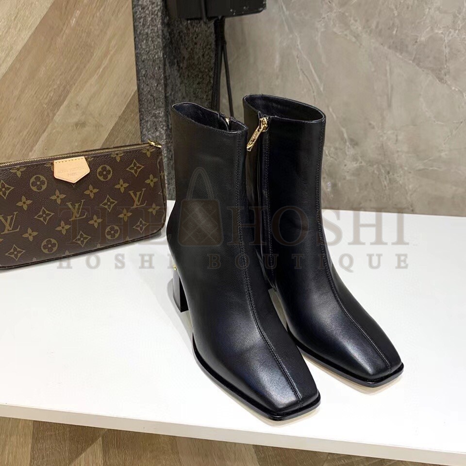 J1m*y Ch00 Bryelle 65mm Ankle Boots In Black Leather Master Quality