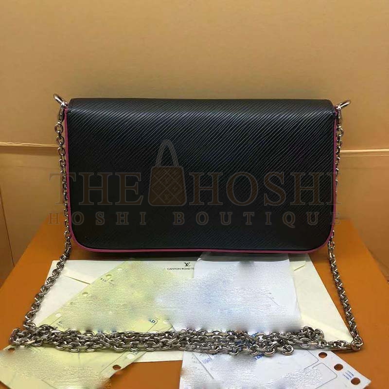 L0vis Vvtt0n LV Women Felicie Pochette Bag in Elegant Black Leather Master Quality