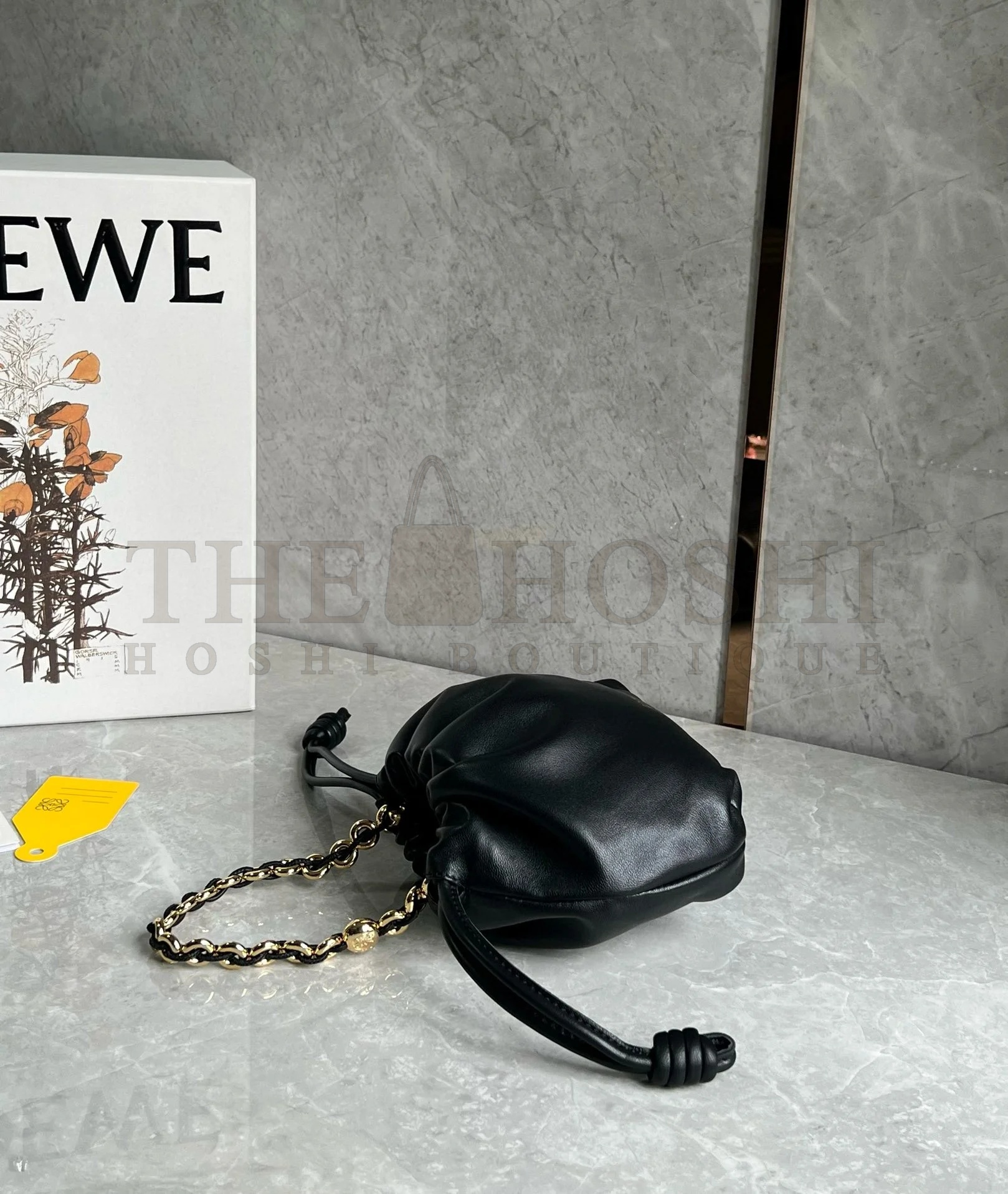 L0ew* Mini Flamenco Purse Bag in Black Nappa Lambskin Master Quality