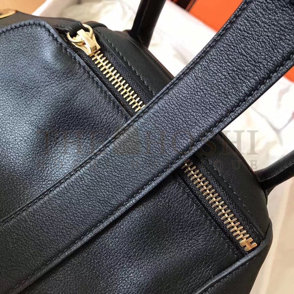 H**me5 Black Lindy 30cm Swift Handmade Bag Master Quality