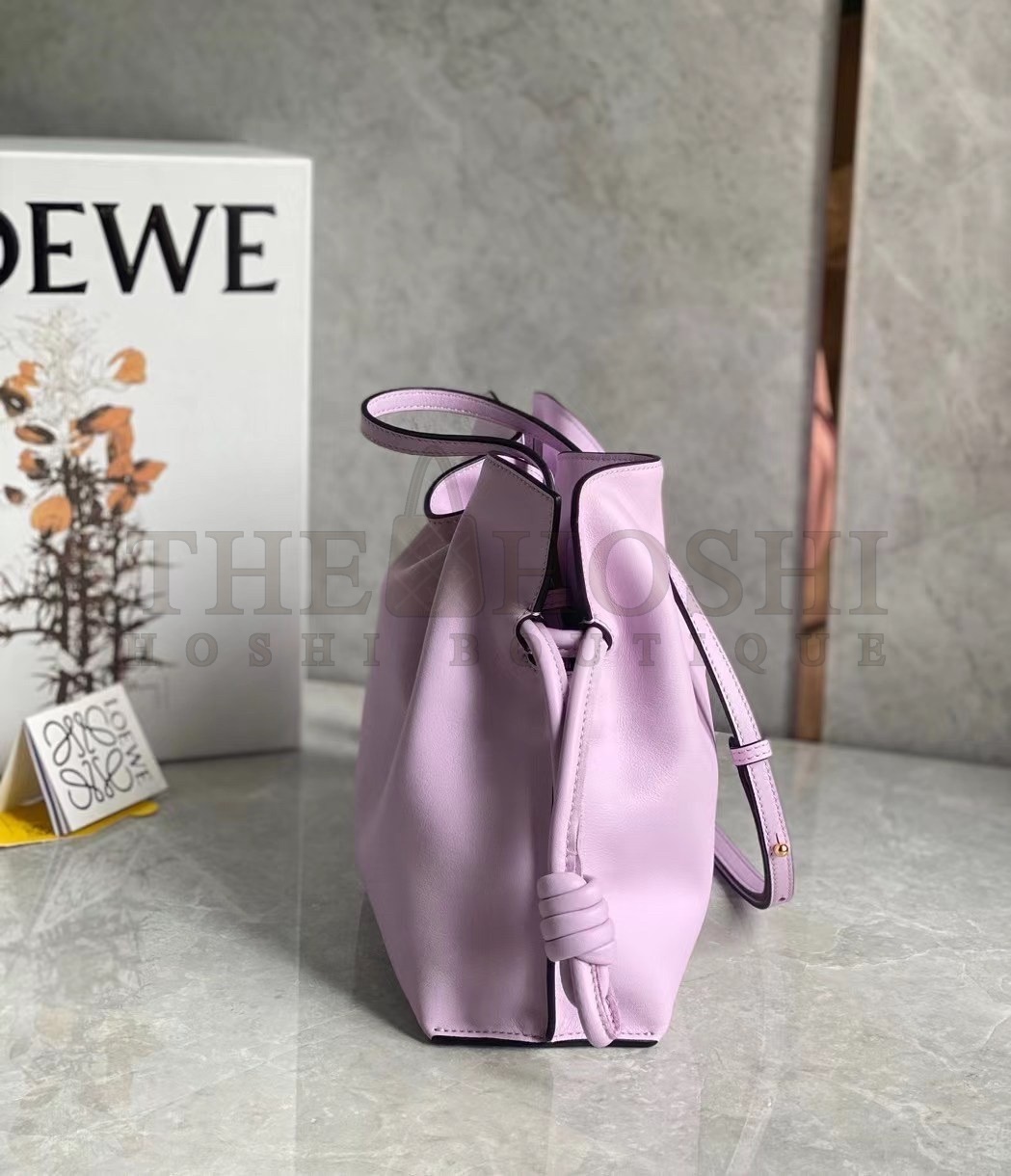 L0ew* Flamenco Clutch In Bloom Orchid Nappa Leather Master Quality