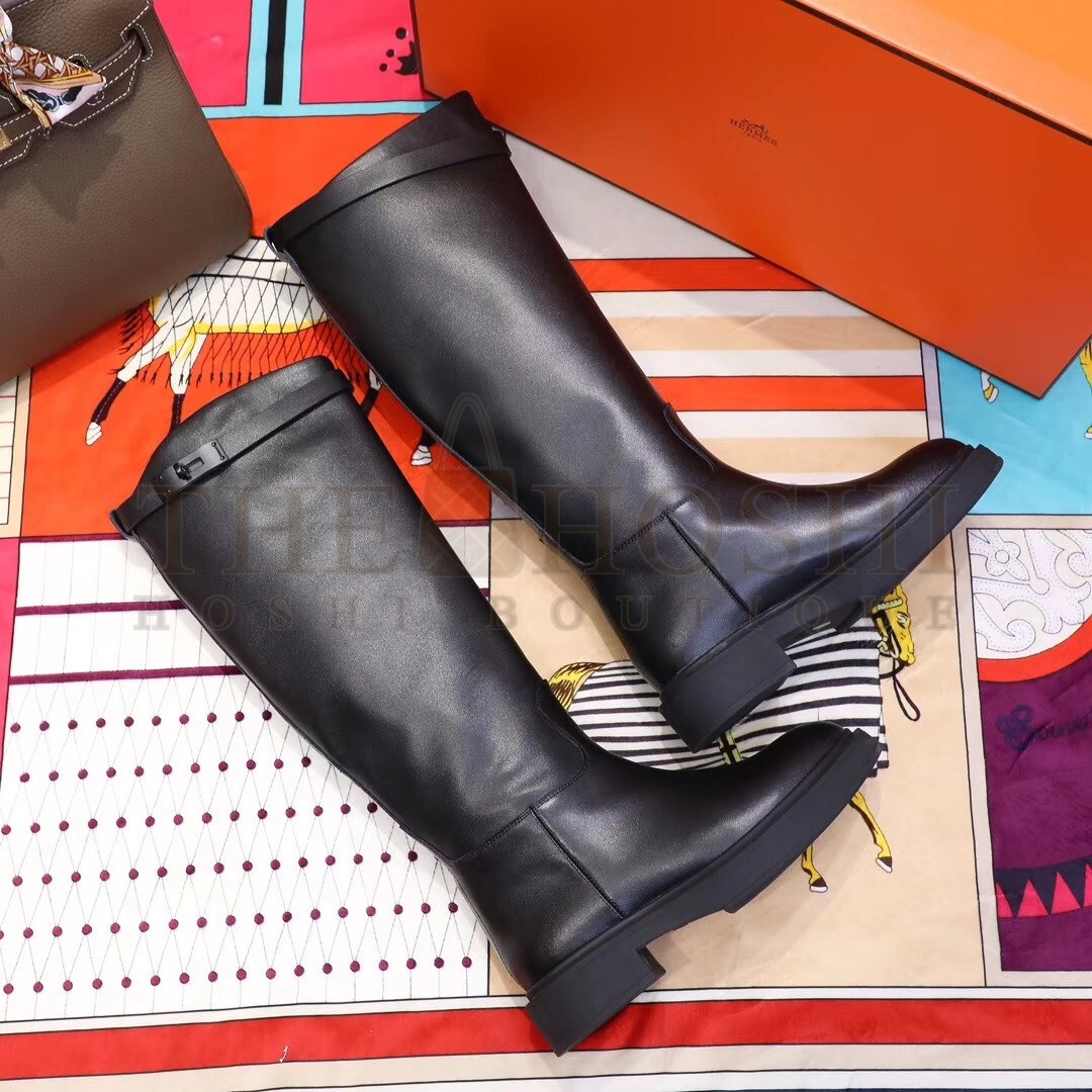 H**me5 Variation Boots In Black Calfskin Master Quality