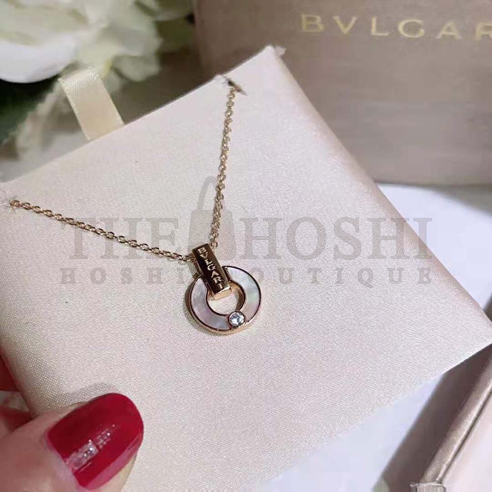 Bv1g*ai Necklace Ircular Motif has Evolved Into a Fresh Openwork Design Master Quality