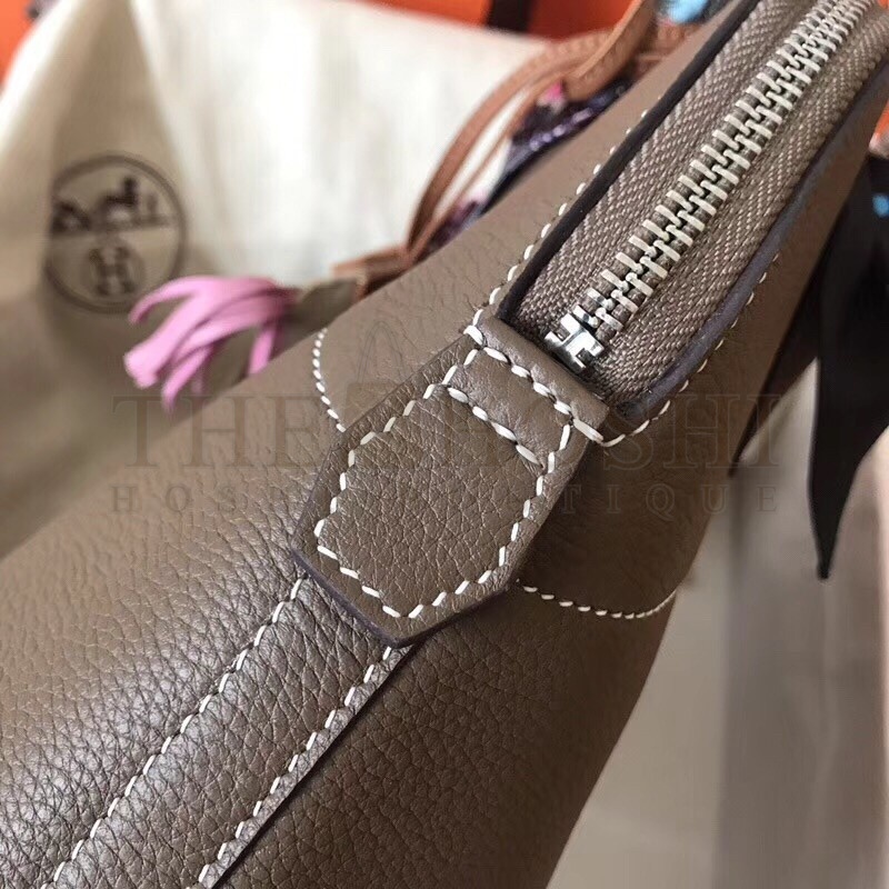 H**me5 Taupe Clemence Bolide 31cm Handmade Bag Master Quality