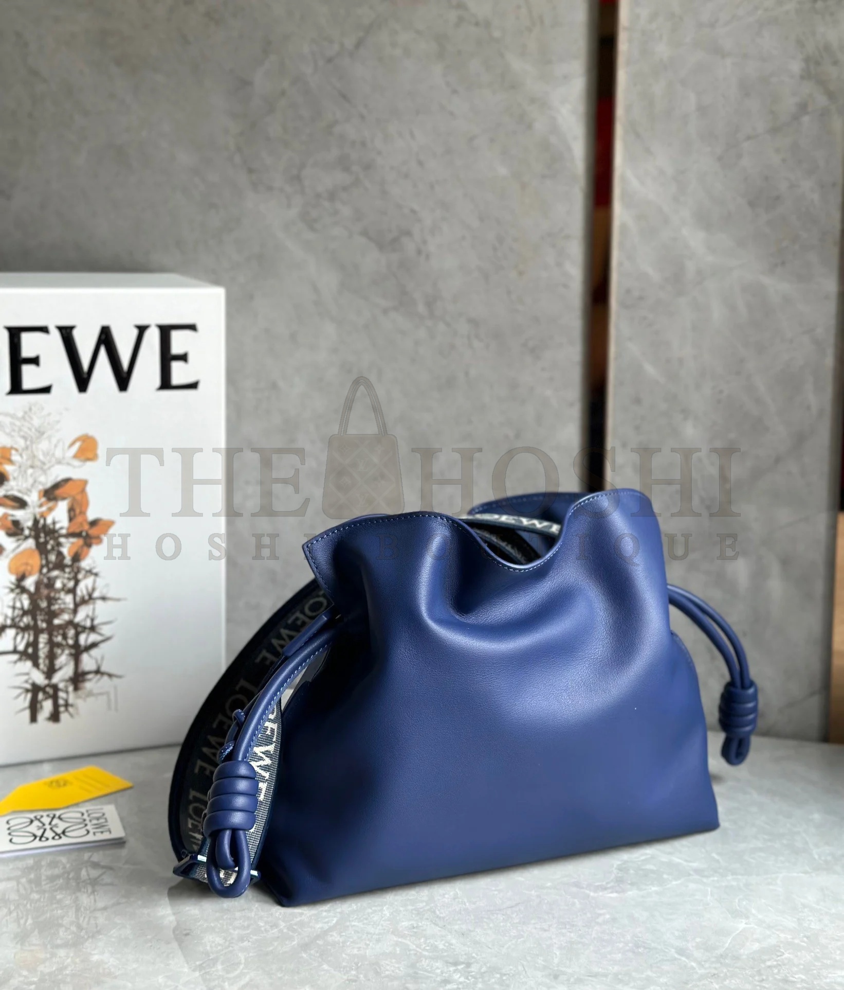 L0ew* Flamenco Clutch Bag In Dark Purple Leather Master Quality
