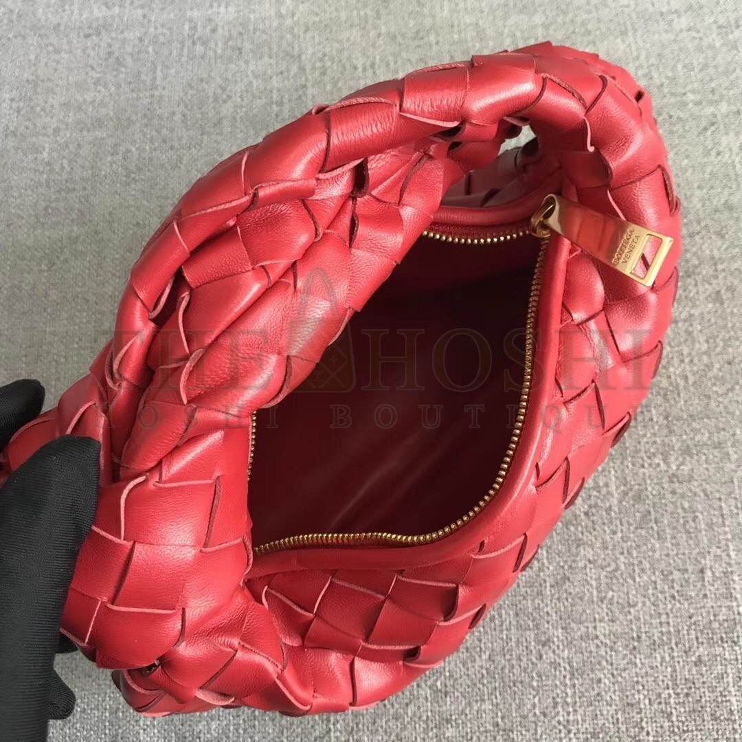B0tt*ga Ven*ta Mini BV Jodie Bag In Red Woven Leather Master Quality