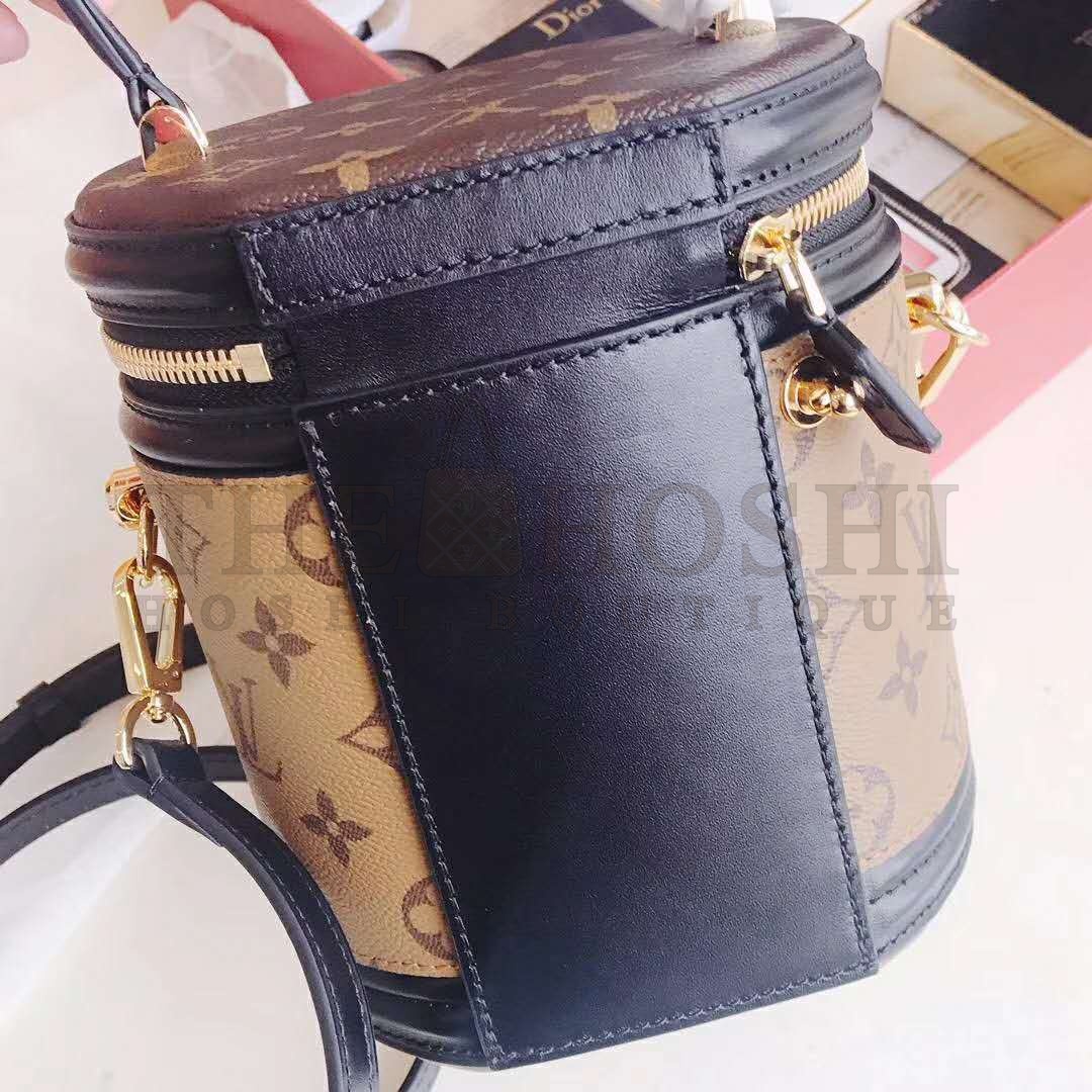 L0vis Vvtt0n LV Women Cannes Handbag in Monogram and Monogram Reverse Coated Canvas Master Quality