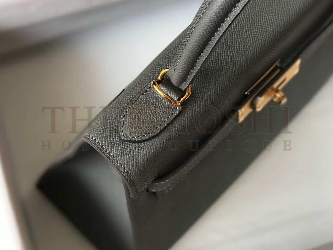 H**me5 Kelly 25cm Sellier Bag in Ardoise Epsom Calfskin GHW Master Quality
