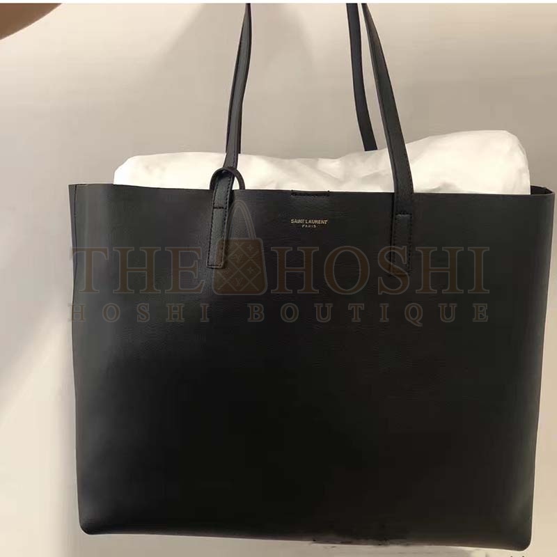Sa1nt Lau*nt Y51 Women Shopping Sa1nt Lau*nt Tote Black Leather and light brown 38×28×13cm Master Quality