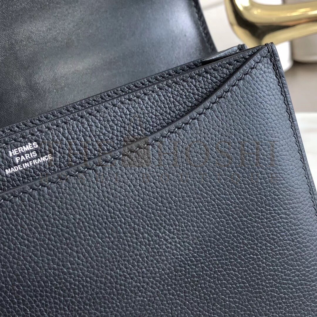 H**me5 2002 20cm Bag In Noir Evercolor Calfskin Master Quality
