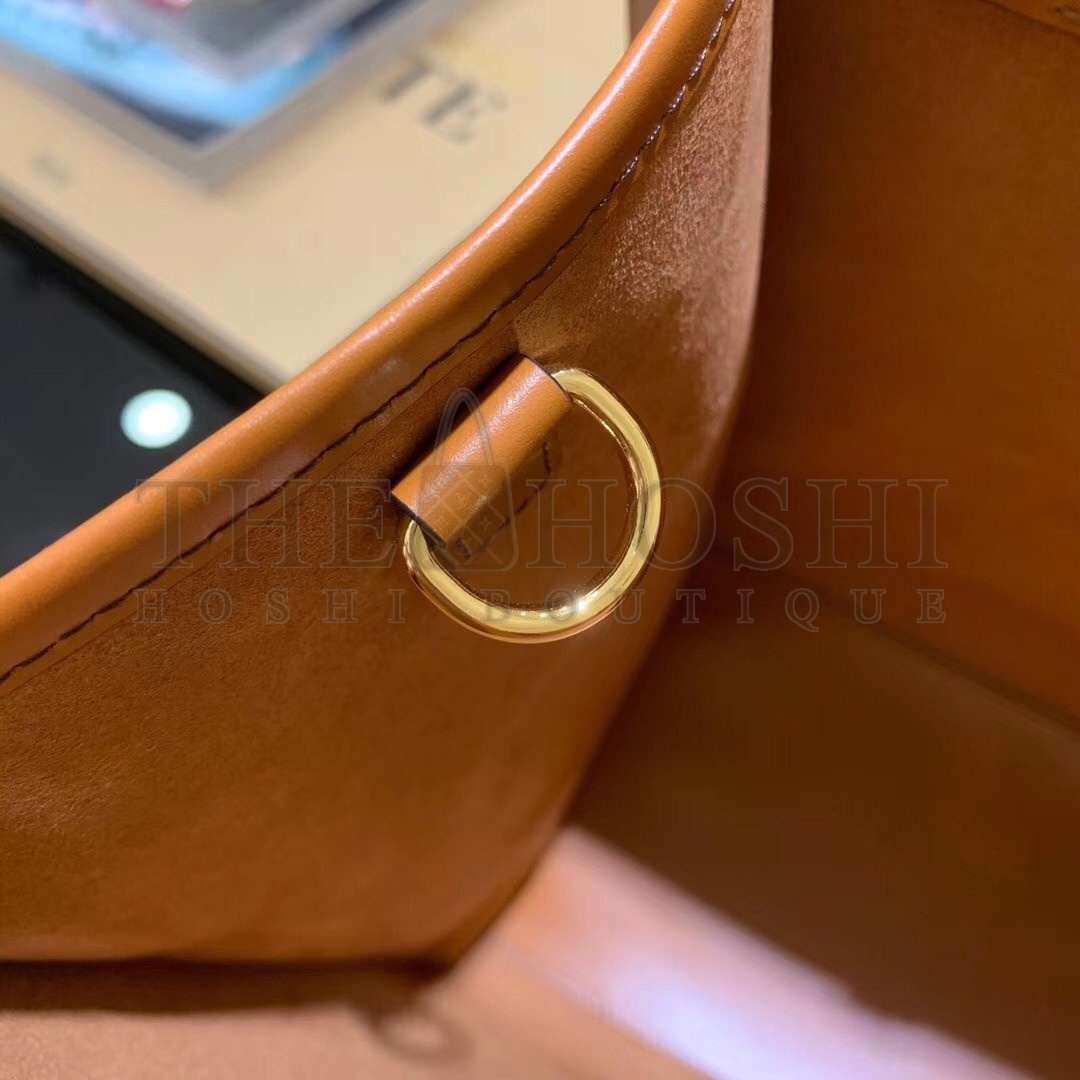 F**di Sunshine Large Tote Bag In Brown Calfskin Master Quality