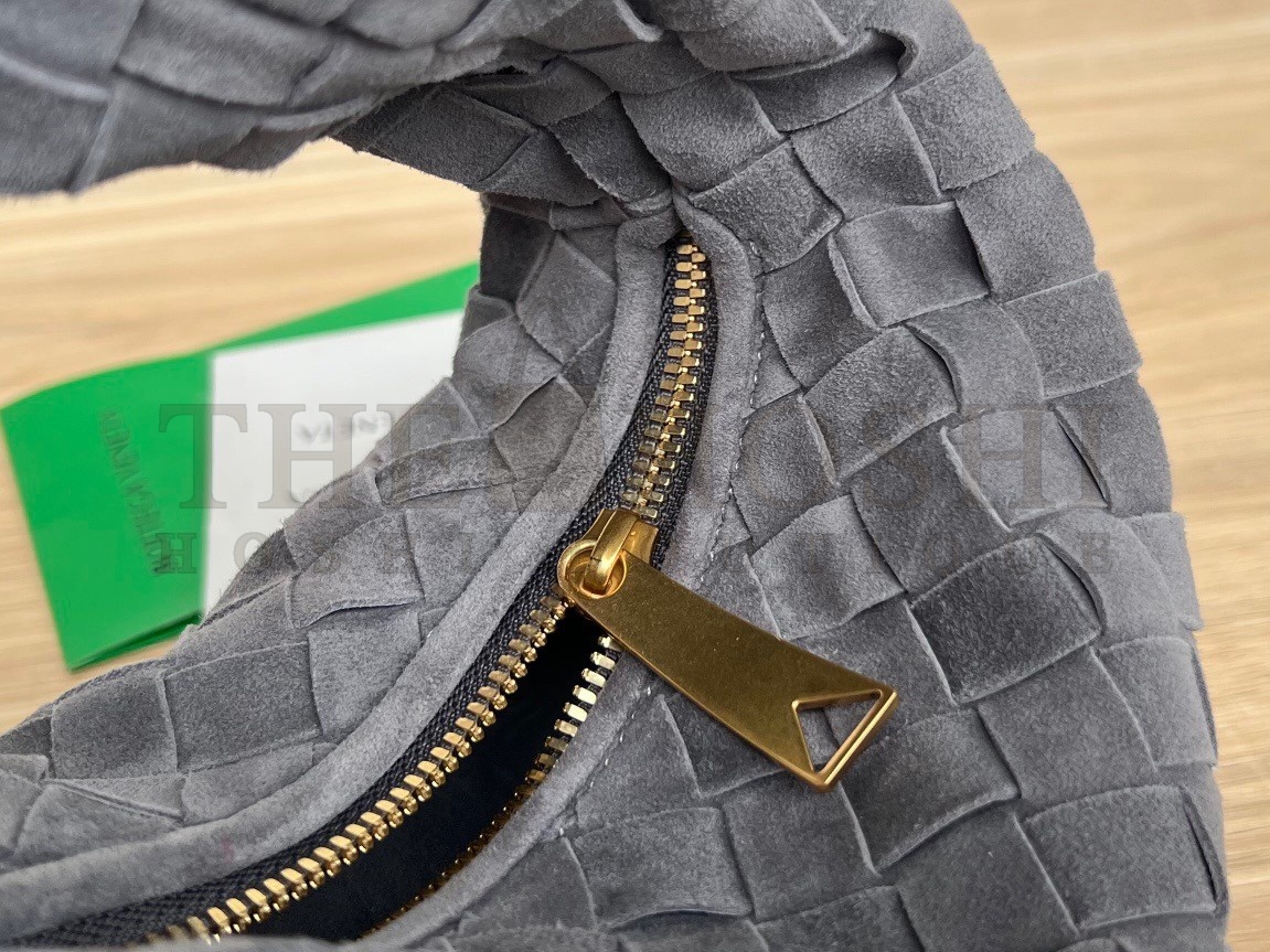 B0tt*ga Ven*ta BV Jodie Mini Bag In Thunder Intrecciato Suede Master Quality