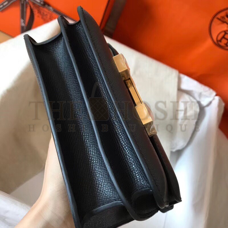 H**me5 Mini Constance 18cm Black Epsom Bag Master Quality