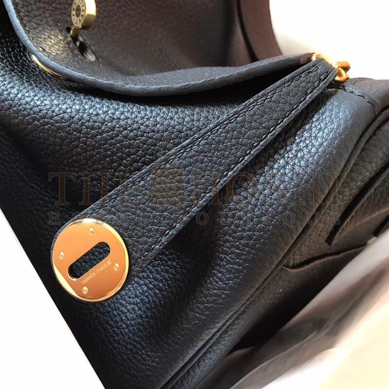 H**me5 Black Lindy 30cm Clemence Handmade Bag Master Quality
