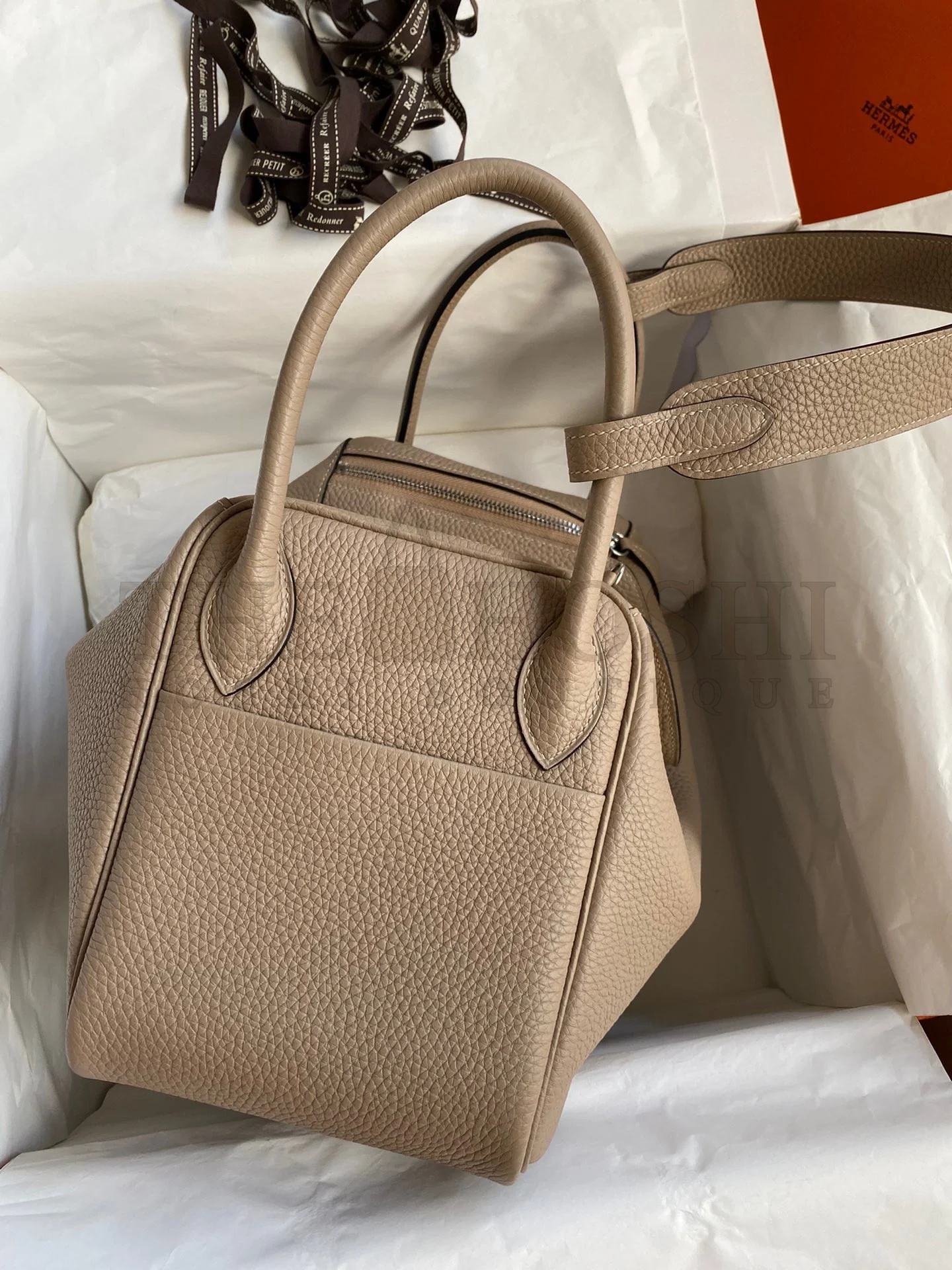 H**me5 Lindy 30 Handmade Bag In Tourterelle Clemence Leather Master Quality